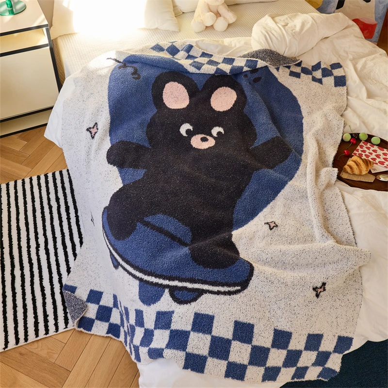 High Quality Knitted Jacquard  Throw Blankets Sold Directly by Manufacturers OEKO-TEX NEW Design 2025 PKX
