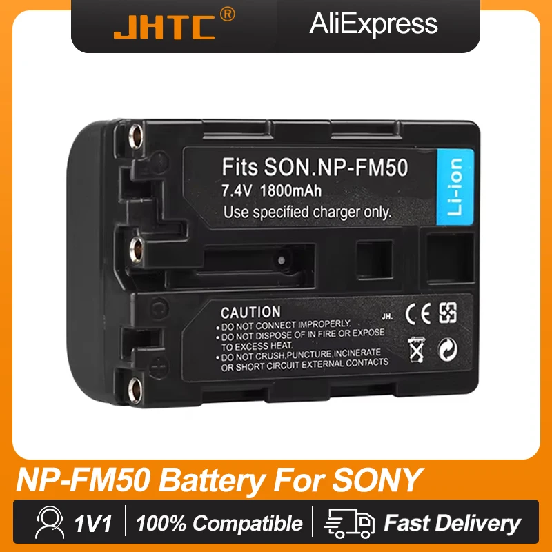 NP-FM50 Camera Battery For Sony NP-FM51 NP-FM30 NP-FM55H DCR-PC101 A100 DCR-PC103 Series DSLR-A100 Batteries FM50 1800mAh