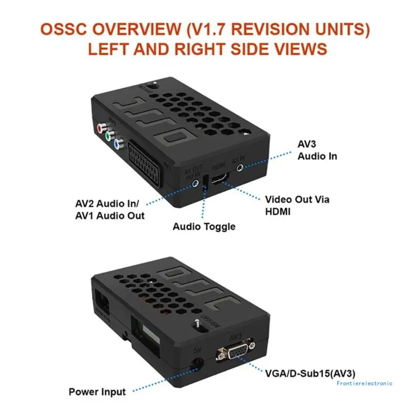 OSSC SCART Component VGA to HDMIcompatible Open Source Scan Converter Adapter V1.7 for SNES Retro Game Console DropShipping