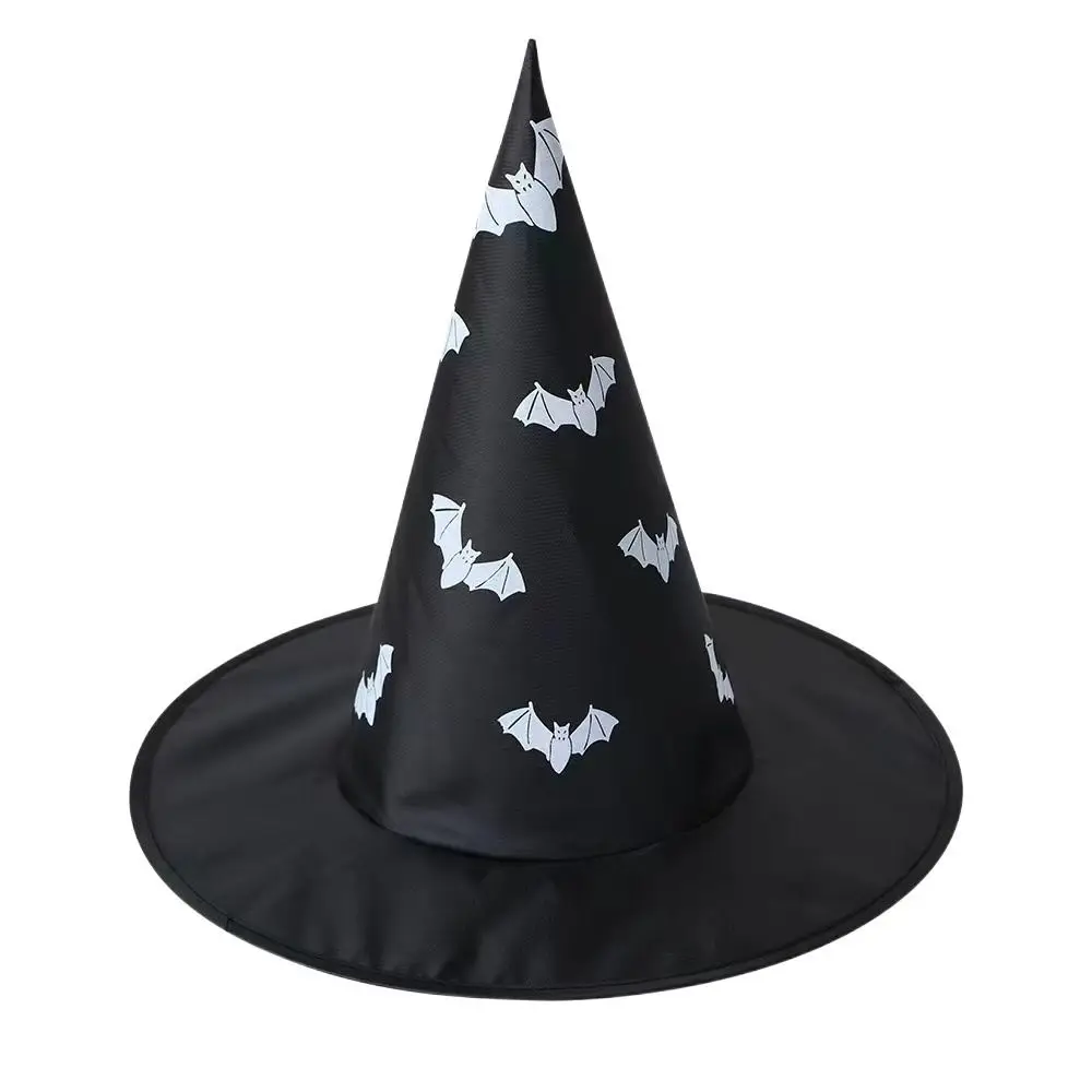 Sombrero de mago de Halloween de araña, accesorios de disfraz de Cosplay, accesorios de fiesta, gorro de mago para niños, decoración de Halloween de murciélago