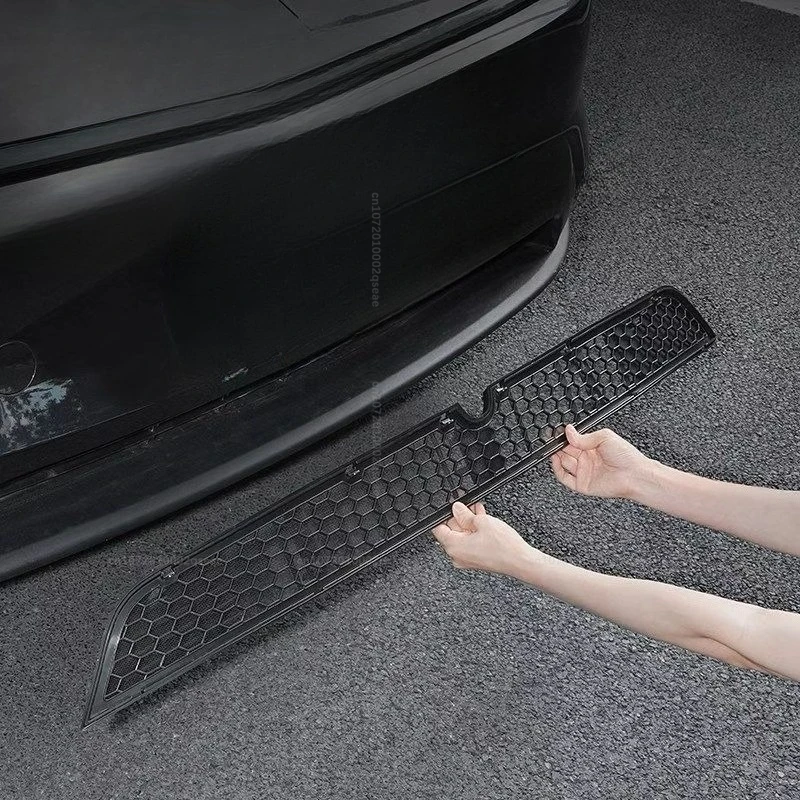 Für Tesla Model YL Y Juniper 2025 2026 Frontgrill Insektennetz Kühler-Schutz Wasserdicht Langlebig Exterieur-Zubehör – Detail 2