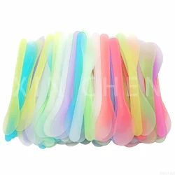 10pcs Mini Cosmetic Spatulas Mask Mixing Spoon Spatulas,Facial Skin Care Mask Fan Brushes Applicator, DIY Makeup Tool Kits