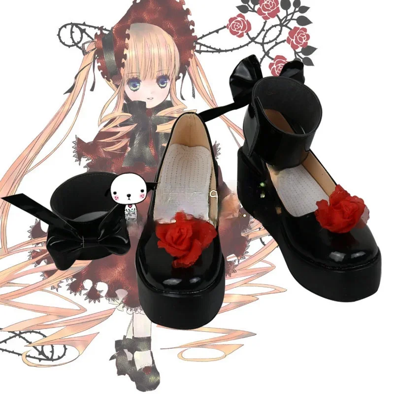 Rozen Maiden  shinku Pure Ruby Reiner Rubin Peach-Pit Anime Characters Shoe Cosplay Shoes Boots Party Costume Prop