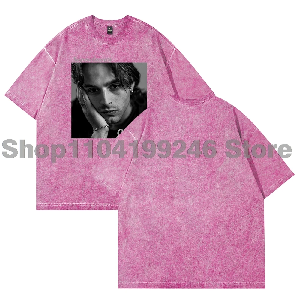 

Ernia T-Shirt Crewneck Short Sleeve Cotton Washed Tee Women Men Streetwear Tops Style4