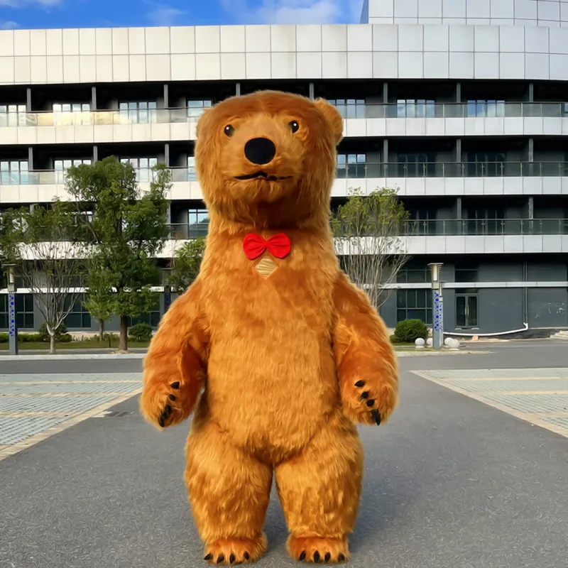 

Надувной костюм белого медведя (2 м/2,6 м) для вечеринок, ролевых игр, выступлений на дни рождения (без батареи)