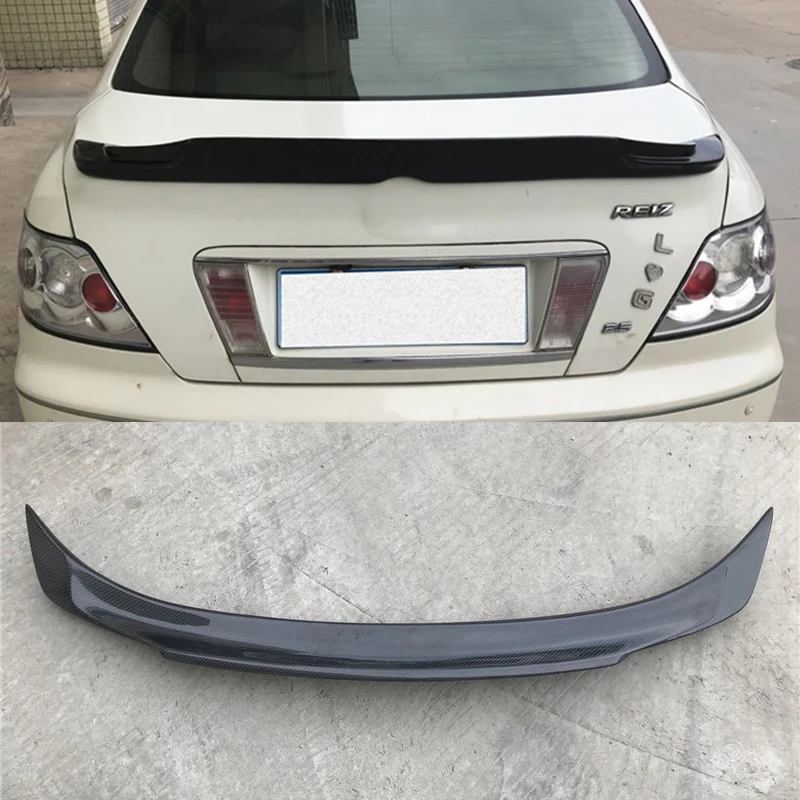 FOR TOYOTA MARK X REIZ REAL CARBON FIBER REAR WING SPOILER CAR TRUNK TAIL FIN ACCESSORIES REFIT ING STYLE 2005-2009