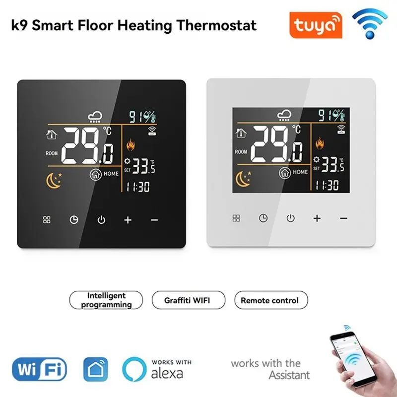 JABS-Water Gas Boiler 3A Wifi Smart Thermostat Tuya Temperature Controller For Google Home Alexa Home Automation