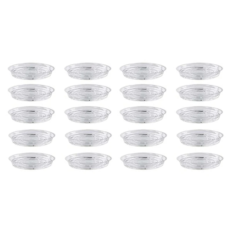 

Plant Saucers, 20 Pack Of 30Cm (12 Inch), Transparent Flower Pot Drip Trays For Indoor & Outdoor Plants Garden Clear