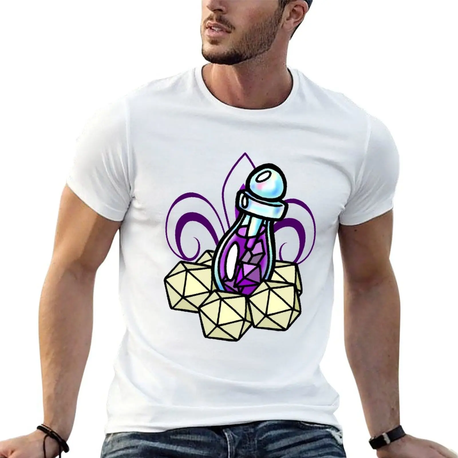 dnd magic potion T-Shirt Durable Work Wear T-Shirt