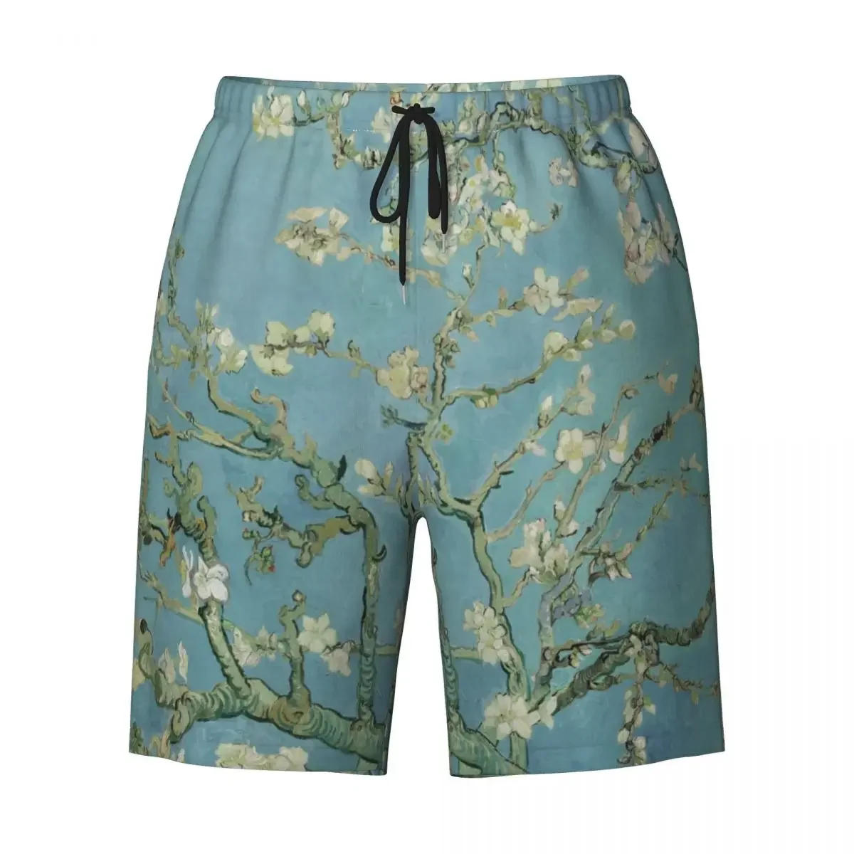 Flores De Amêndoa Personalizado Por Claude Van Gogh Calções De Natação, Quick Dry Board Shorts, Flores Pintura Ternos De Banho, Boardshorts