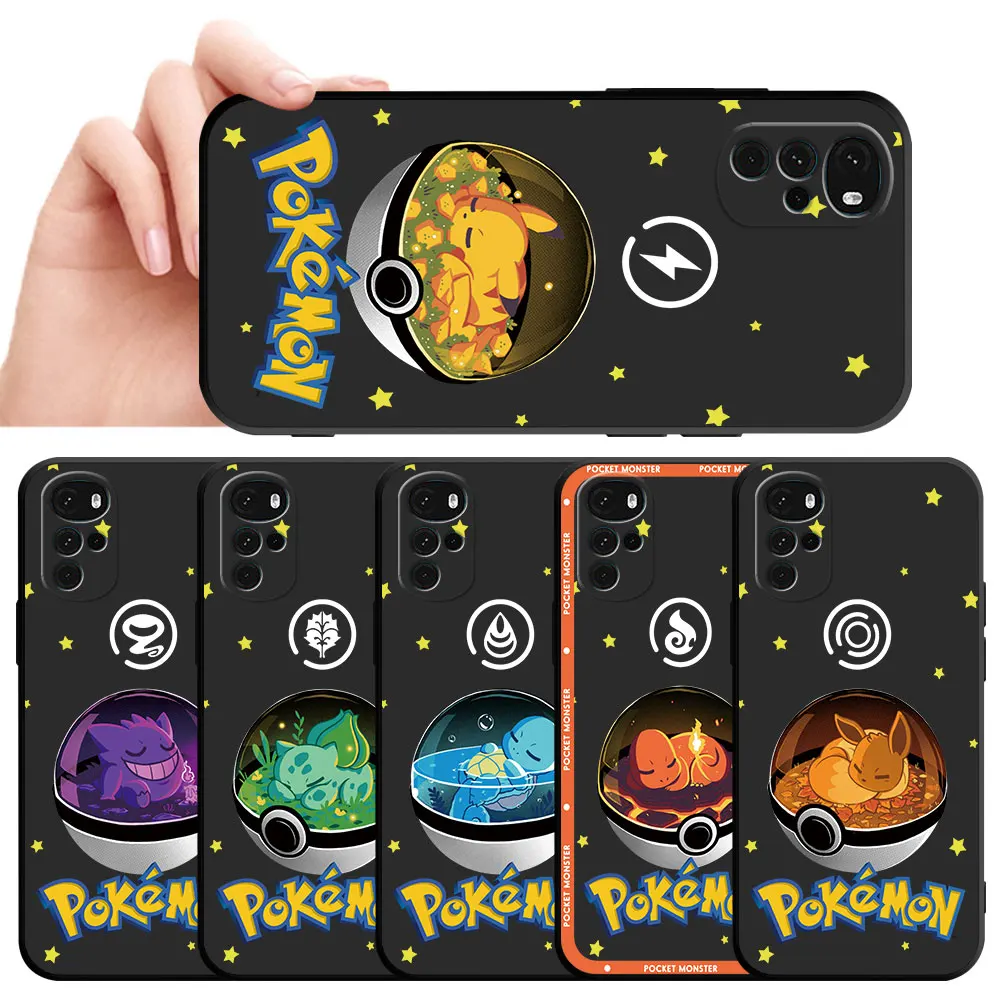 One Cartoon Pokemon Cover Phone Case for Motorola Moto G Stylus One Fusion Plus Edge 20 Lite 30 Pro Edge 30 Fusion Edge 40 Pro