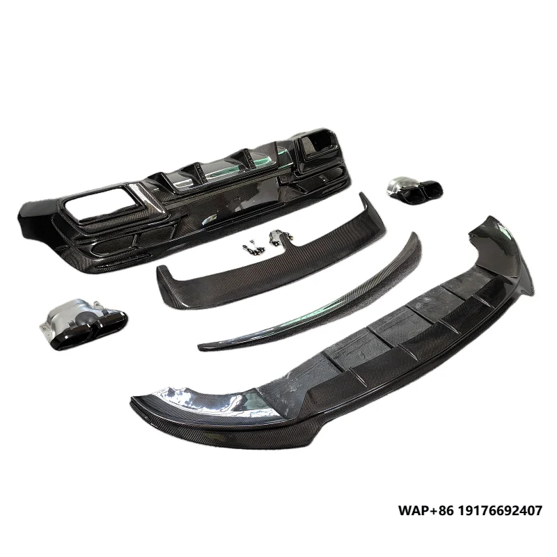 

New LD Style Body Kit for Mercedes Benz Gle Class Coupe True Carbon Fiber Front Lip Rear Diffuser Rear Spoiler Roof Body Parts