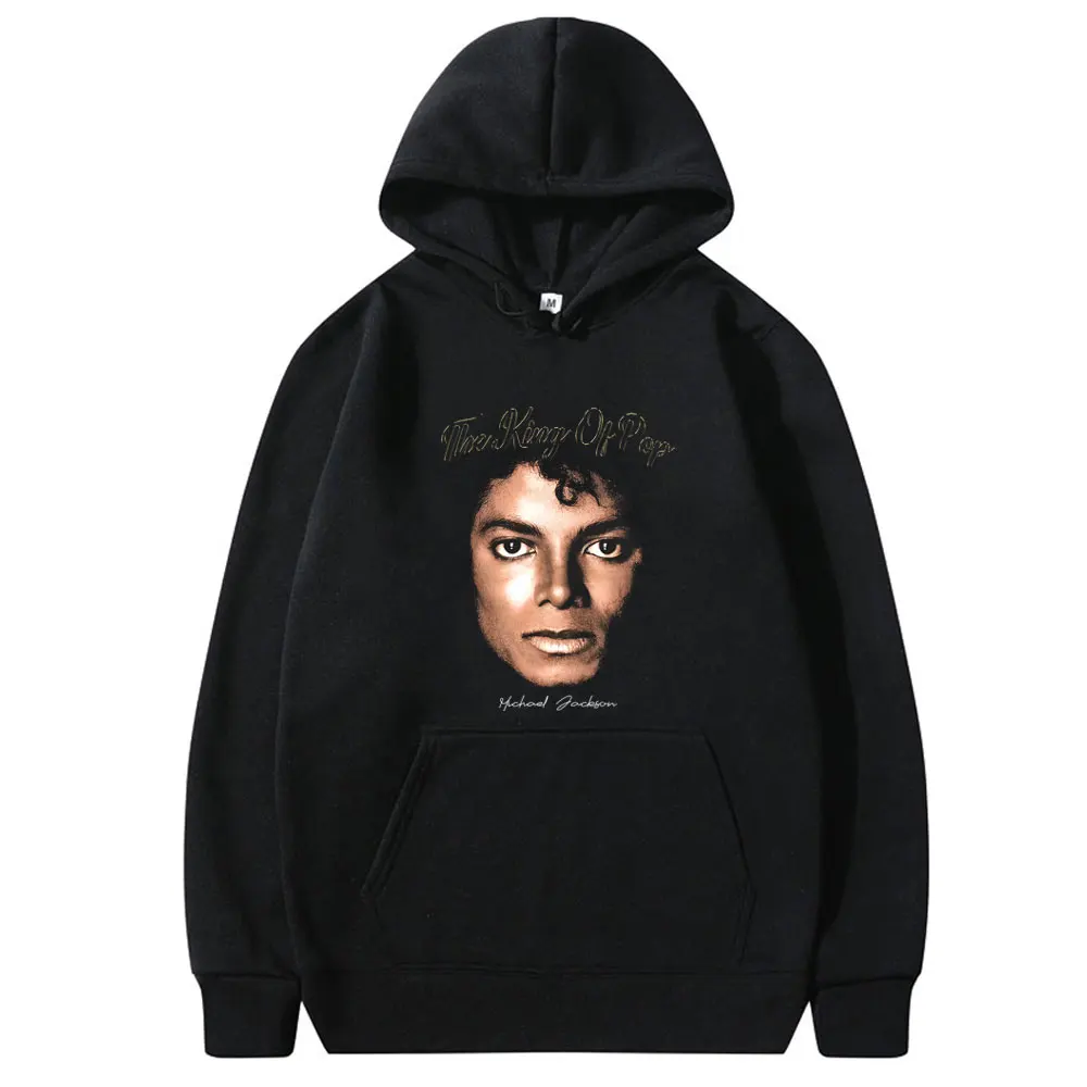 

The King of Pop Michael Jackson Graphic Hoodie Men Women Casual Retro Pullover Hoodies Unisex Gothic Rock Oversized Streetwear