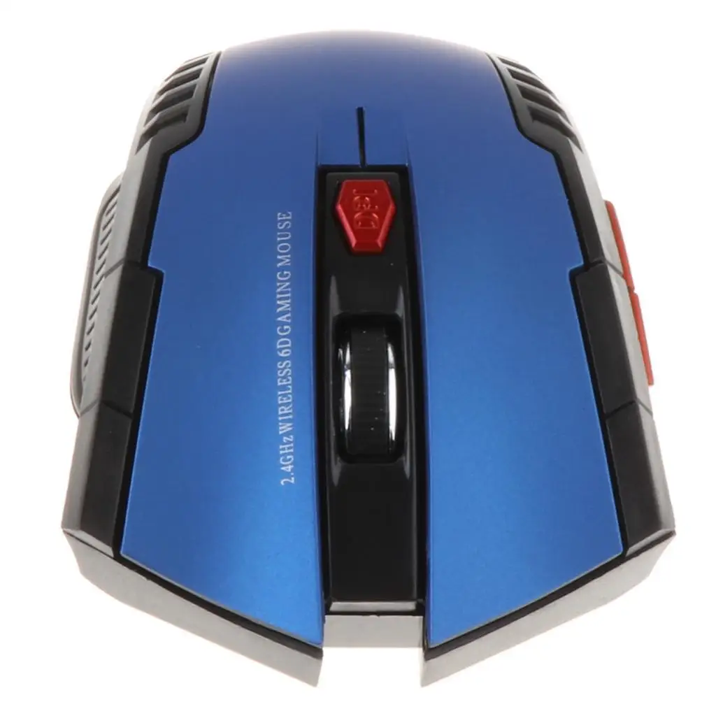 2.4GHz USB Wireless Mouse for Laptop Computer Optical Mice Scroll Blue