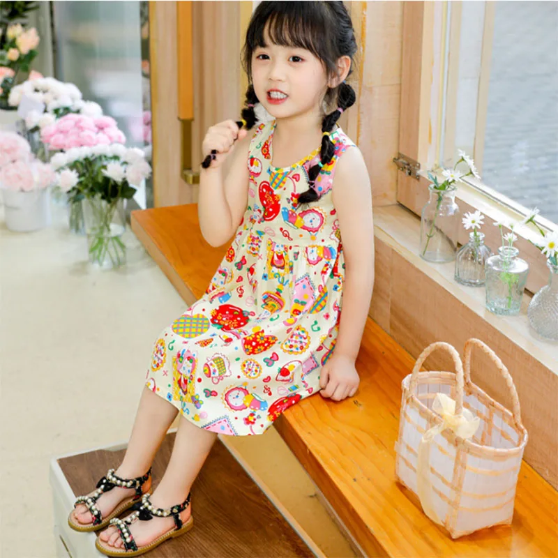 Jumping Meters 2-7T New Arrival Summer Girls Dresses Cartoon Kids Hot Selling Baby Summer Frocks Clothes Frocks Party Birthday