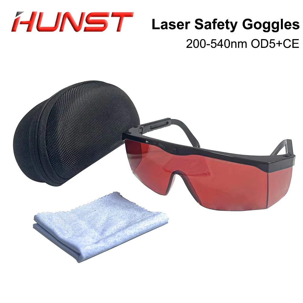 HUNST 200-450nm OD5 Laser Welding Cutting Protective Glasses Infrared UV Laser Safety Goggles