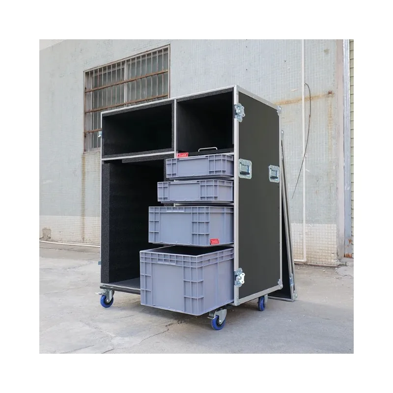 

Small Icebox Microwave Oven Coffee Cart Workstation Flight Case