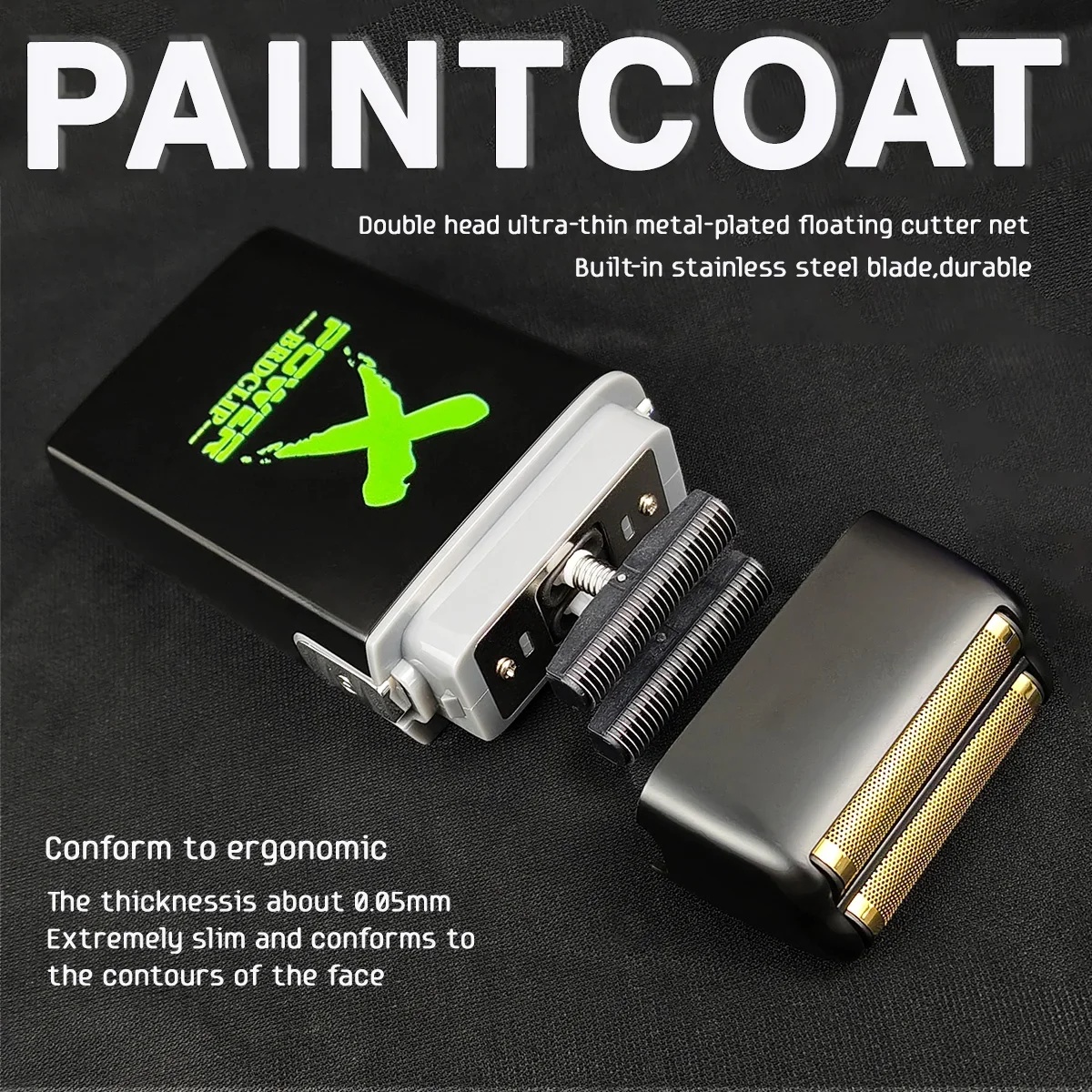 BRDCLIP BL1S Professional Professional Man's Electric Shaver Double Foil Shaver USB Cordless Hair Cutting Machine 8200 RPM