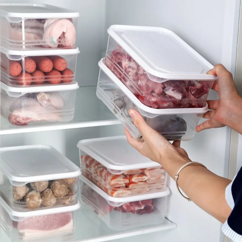 

Набор из 10 герметичных контейнеров для хранения продуктов - Штабелируемые кухонные органайзеры (Герметичные, для использования в холодильнике/морозильной камере и на улице)