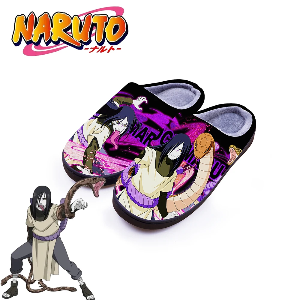 NARUTO Winter Warm Slippers Anime Orochimaru Cosplay Cartoon Cute Shoes For Men Women Boy Girl Slippers Halloween Gift