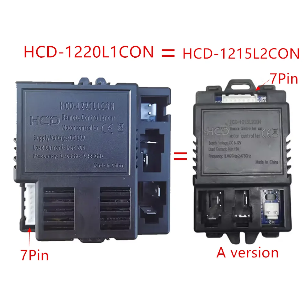 HCD-1220L1CON Controles y receptores remotos de coche eléctrico para niños, controladores de motocicletas para niños HCD-1215L2CON