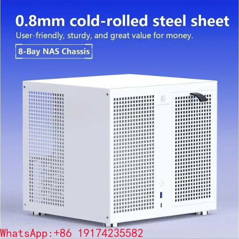 【Hot】Sagittari-us 8-disk NAS ATX High Power PCIe Backplane Cool Hard Drive Chassis MATX Main Board Mini Hard Drive