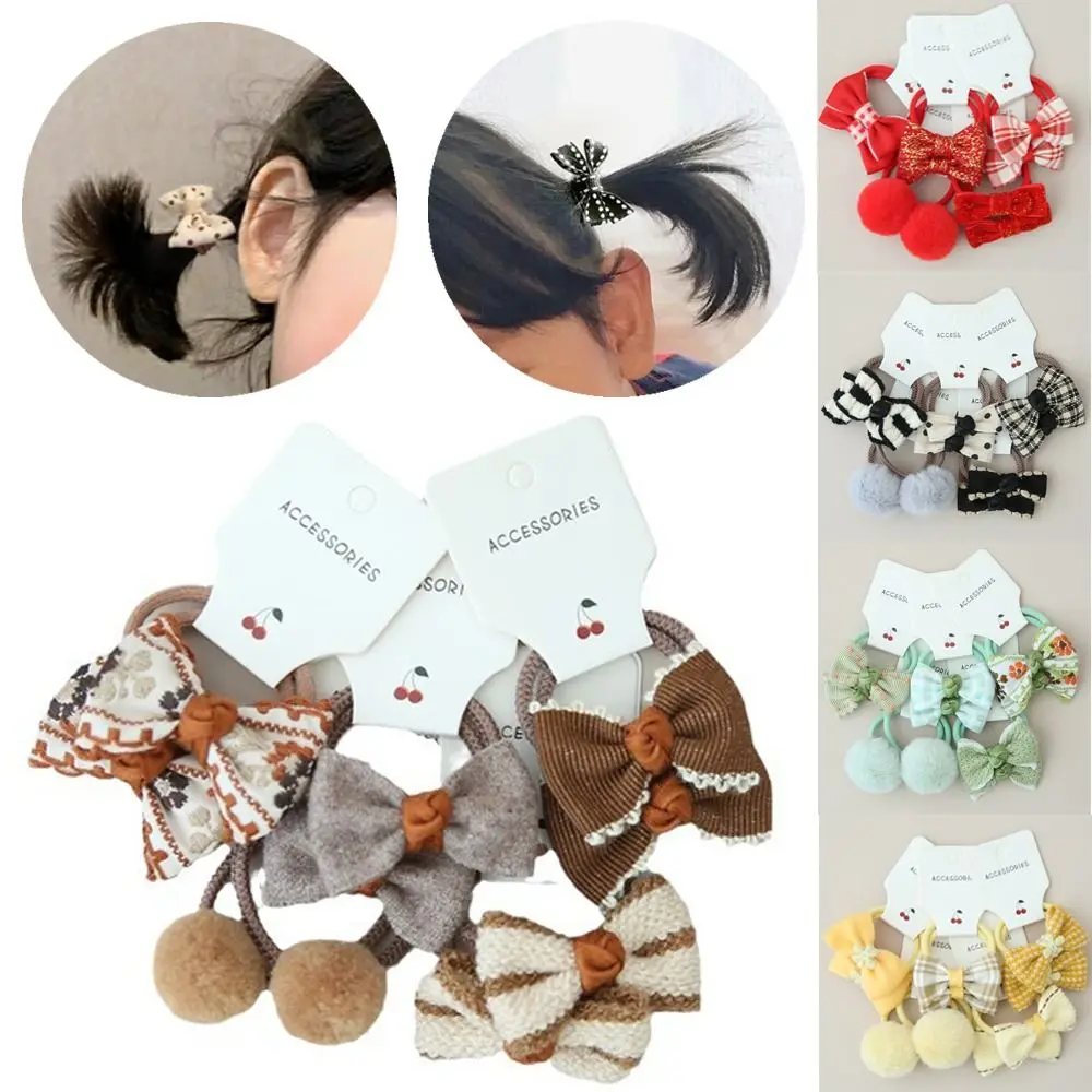 

10 шт., резинки для волос, милая эластичная резинка для детей, милые резинки для волос для девочек, бант, банты, головной убор с цветком