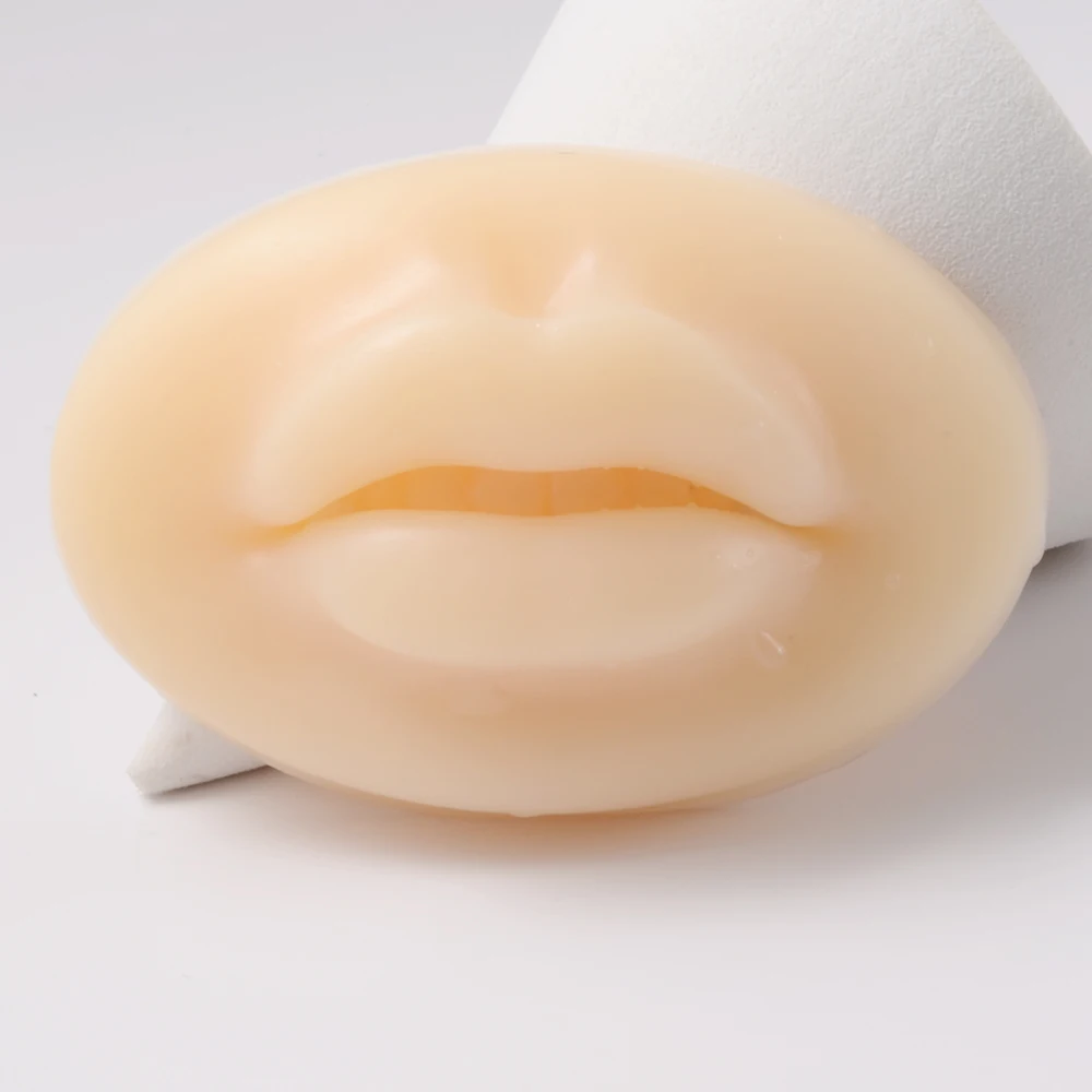 1PC Silicone Face Human Mouth Model Tattoo Puncture Practice Simulation Body Part Jewelry Display Teaching Tool