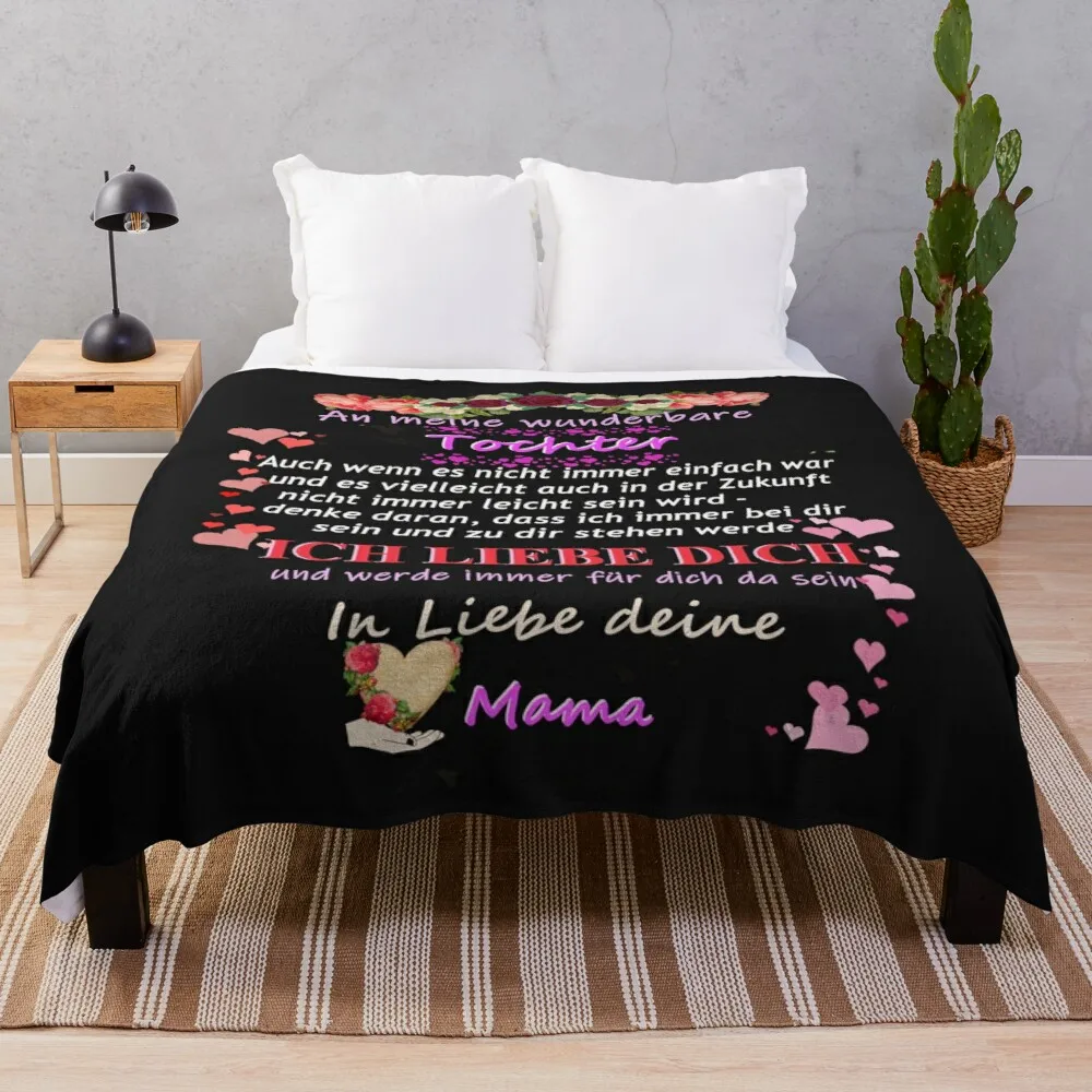 

Wonderful daughter mom love saying Throw Blanket