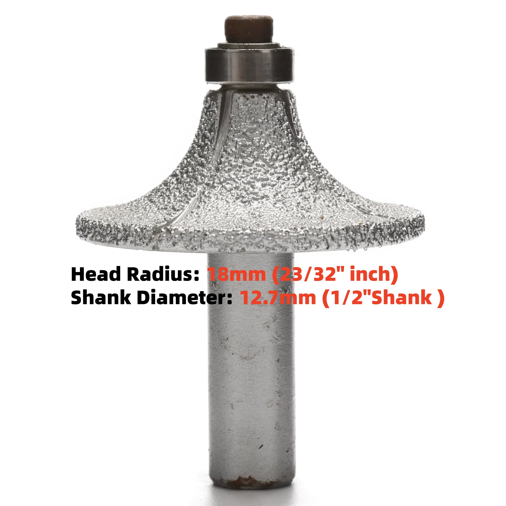 

Radius 18mm Diamond Profile Wheel BRAZED Router Bit Bullnose R18 Tools for Stone ILOVETOOL