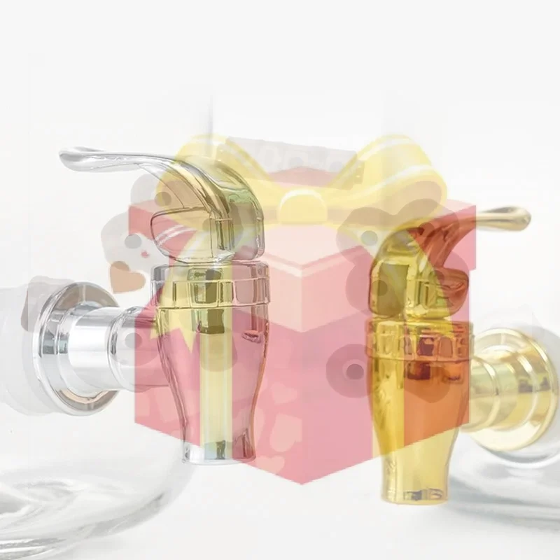【HG】Food Grade Electroplated Plastic Beverage Faucet Cans Juice Dispenser Containers Bucket Tap Switch Valve For Home Bar Use