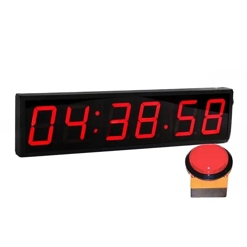 New 2.3-Inch 6-Bit Course  Stop Watch Ninja Timer with Start and Finish Button