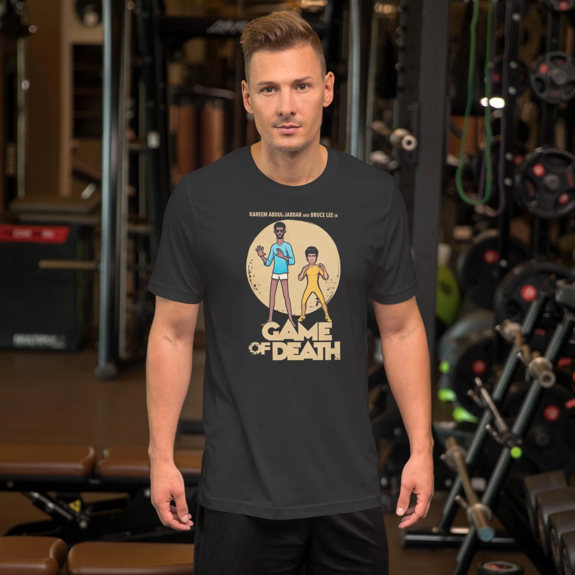 Vintage Martial Arts Cinema Parody Tee – Retro Retro Action Film Tribute Graphic T-Shirt