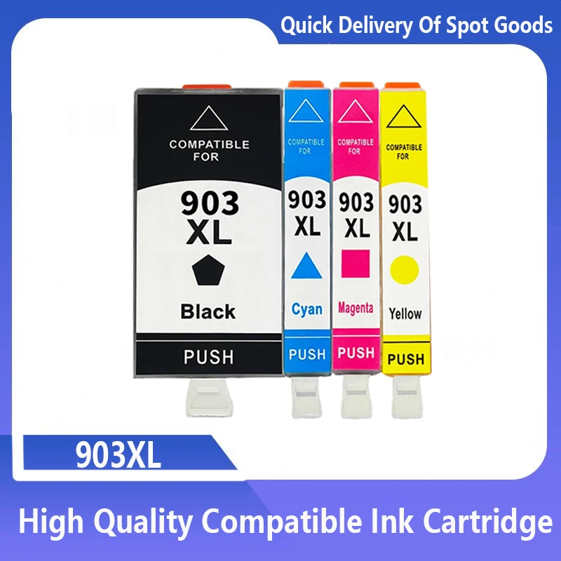 Cartucho de tinta para impresora HP 903XL, recambio de tinta compatible con HP Officejet Pro 6950, 6960, 6970, 6975, 903XL, hp903xl