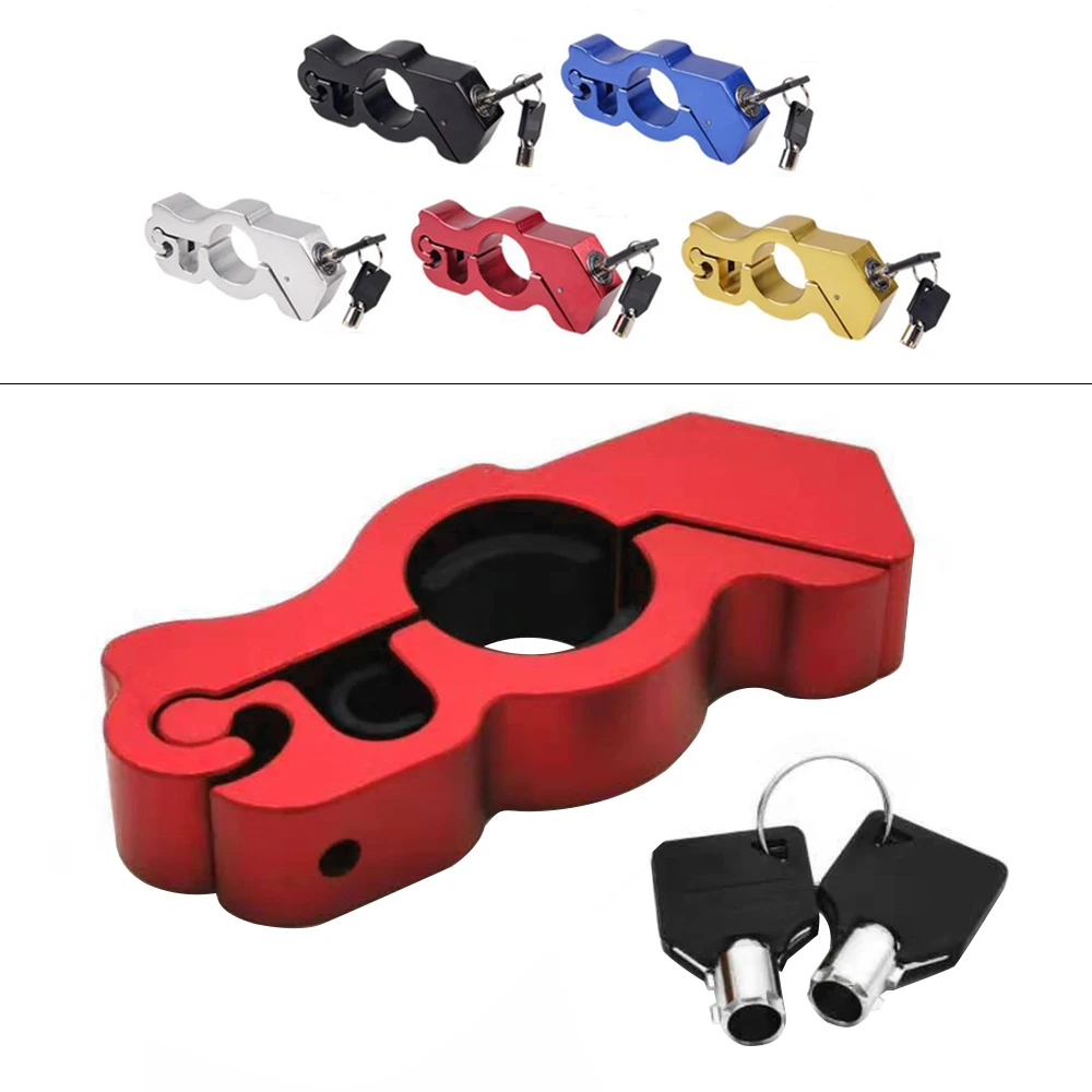 

1Piece Motorcycle Handlebar Lock Security Safety Handlebar Handset Locking Fit for Scooter ATVs Dirt Street Bikes Anti Theft