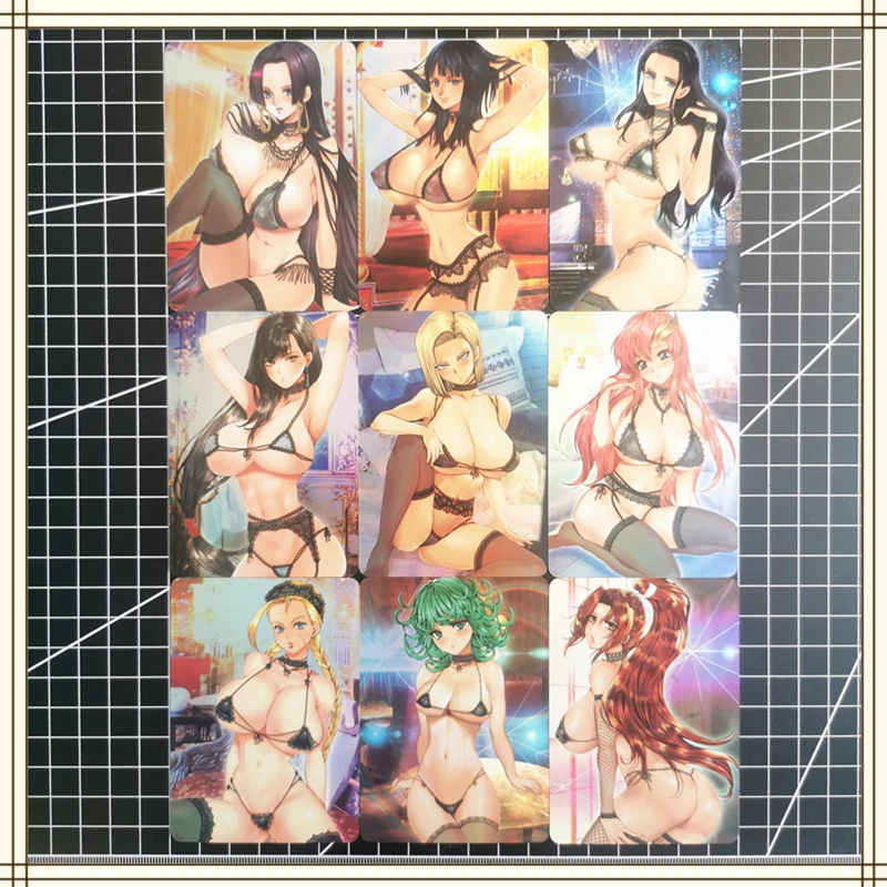 Anime One Piece Boa Hancock Nico·Robin Card Girl Character Series ACG Sexy Nude Card Kawaii Toy Gift Game Comics Collection Card