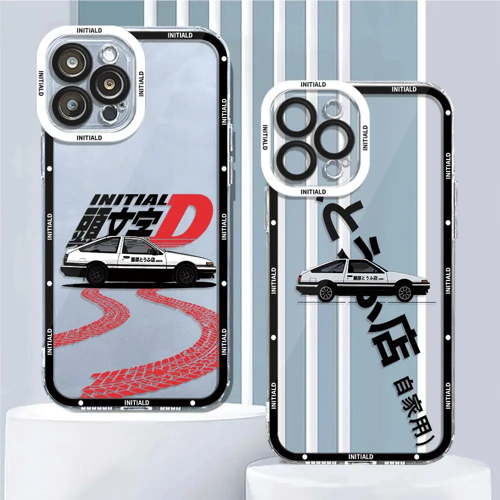 anime Initial D AE86 Phone Case for Honor X8a X9a 5G X8 4G 90 Lite X8 Transparent Soft TPU Luxury Cover