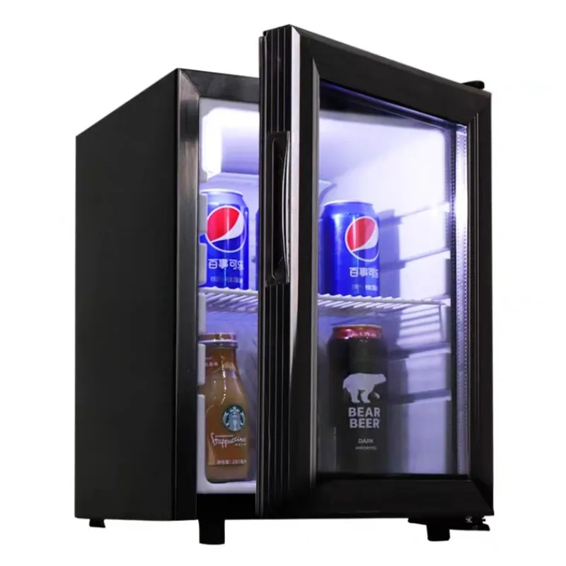 

Refrigerator Small 21LFresh-Keeping Display Glass Door Refrigerated Cabinet Small Single Double Lock Food Sample Storage Cabinet