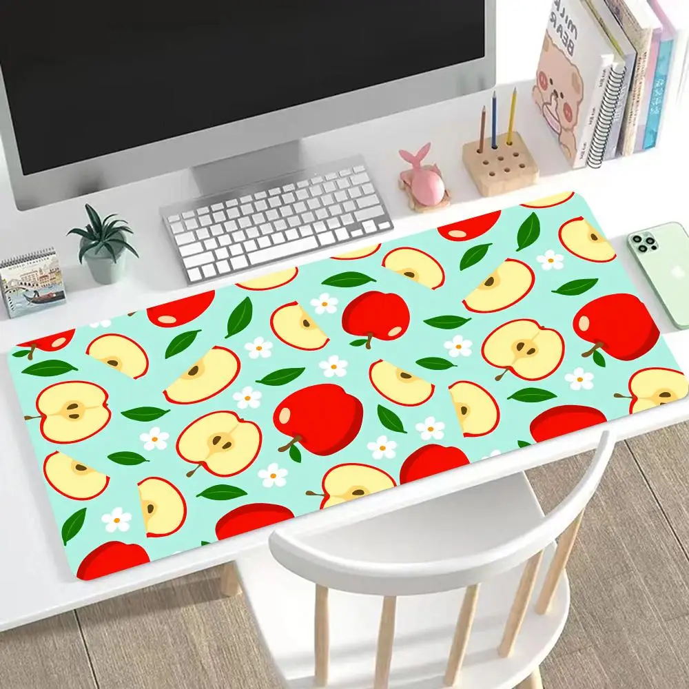 

Cartoon Red Apples Mouse Pad Cute HD Mousepad Pad Extended Gaming Keyboard LargeMousepad 90x40cm XXL Gamer Mousepad