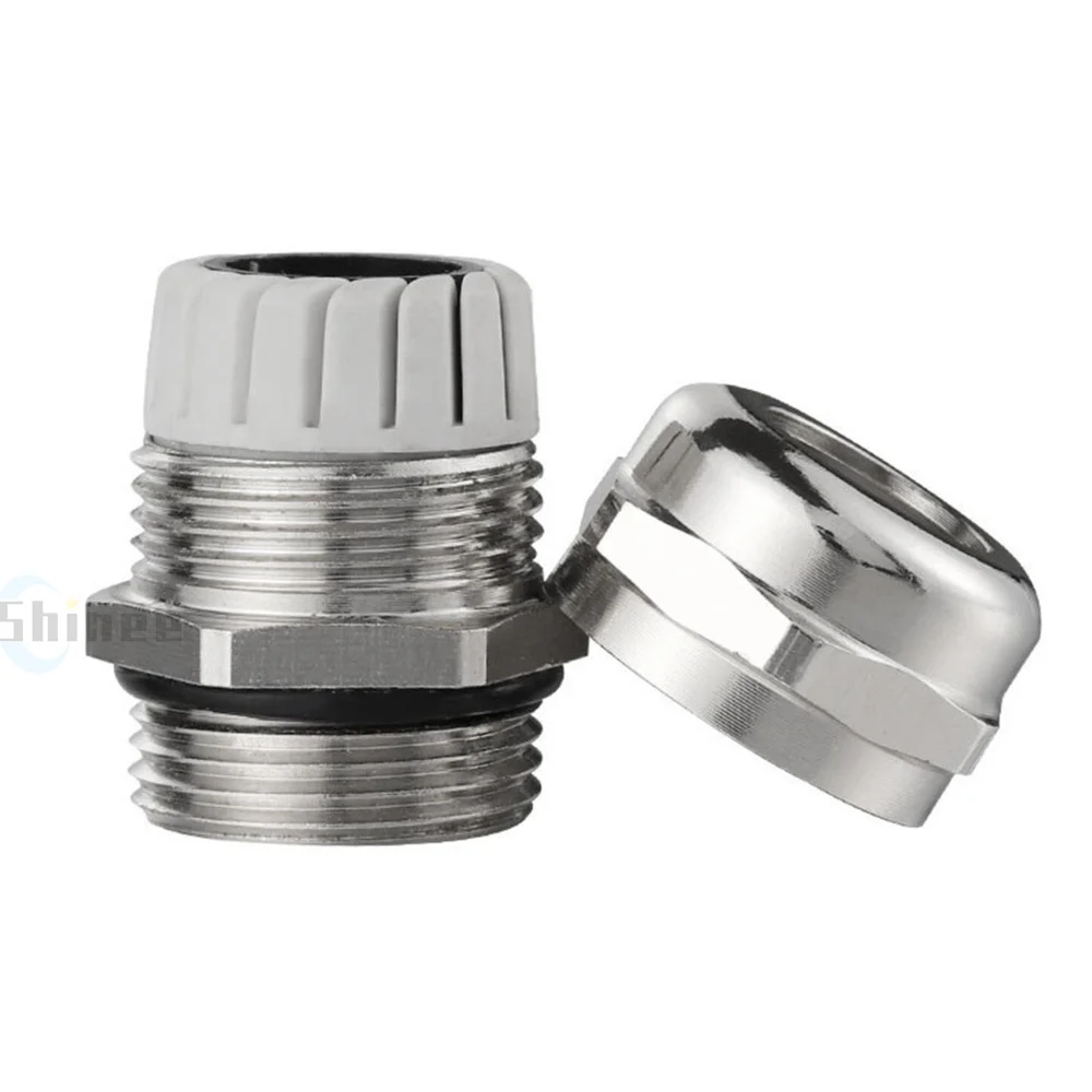 1Pcs 304 Stainless Steel GlandsWaterproof Cable Gland IP68 PG7 PG9 M12 M16 Metal Joint PG13.5 M8 M10 Cable Fixing Seal Joint