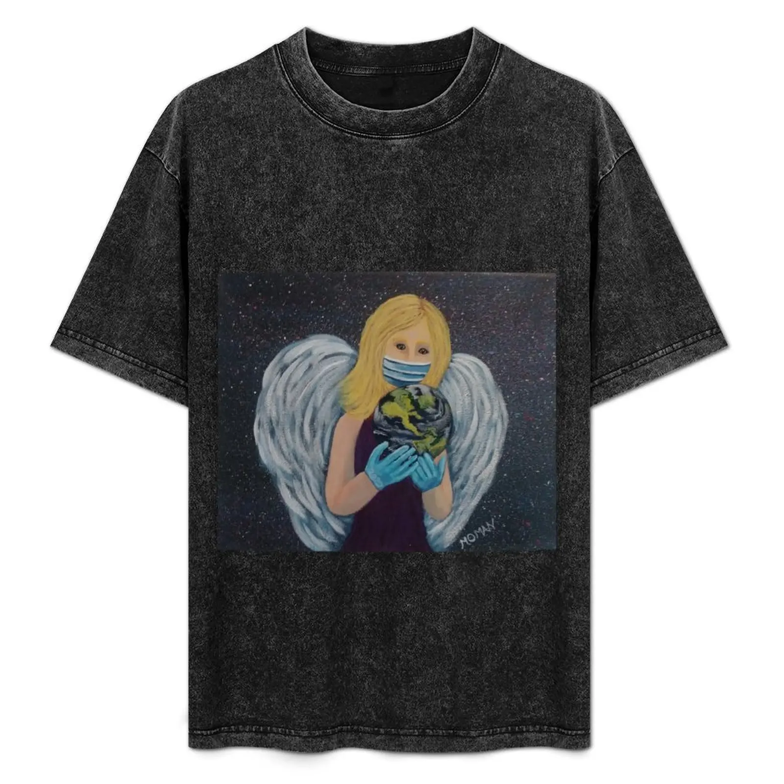 

Front Line Angel T-Shirt Simple Graphic Design T-Shirt