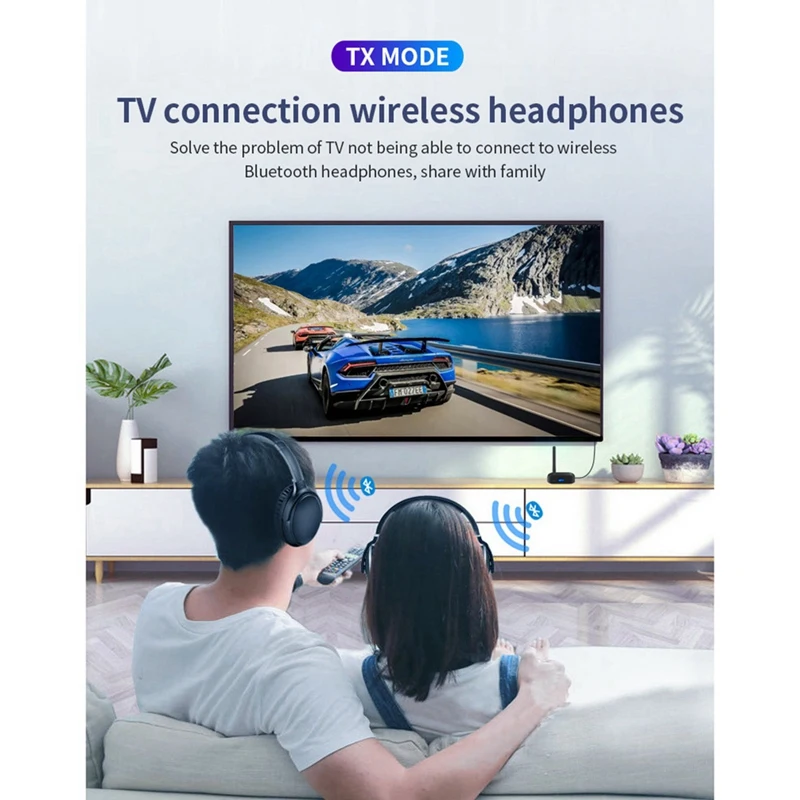 Bluetooth 5,3 адаптер приема передатчика 2 в 1 Qualcomm для APTX аудио декодирования аудио Bluetooth B55 адаптер