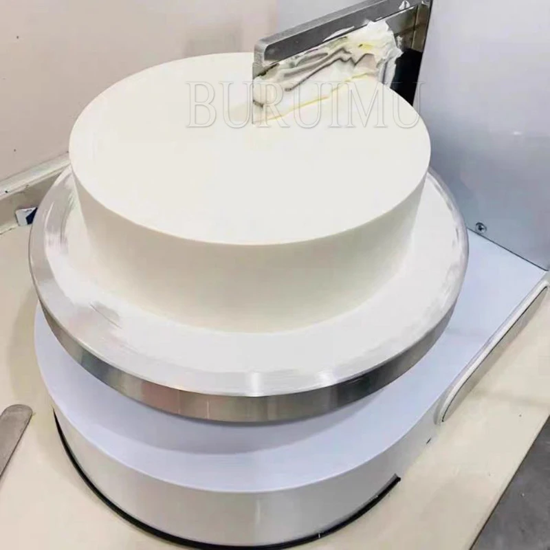 Birthday Cake Cream Icing Coating Machine 110v 220v Bread Wedding Cake Cream Butter Spreading Daubing Icing Maker