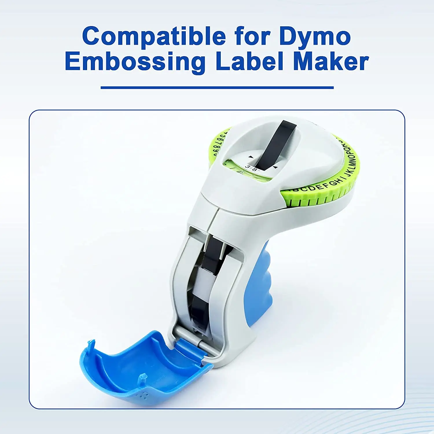 Mixed Colors 3D Embossing Labels Compatible for Dymo Organizer Xpress Pro 12965 DYM12966 Office Mate II Plastic Label Maker Tape