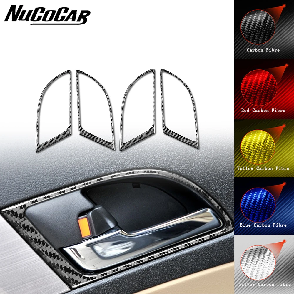 

For Honda CRV 2007-2011 Carbon Fiber Inner door puller switch Panel Trim Cover Car Interior Accessories Decorative Stickers