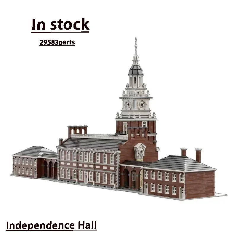 City Mega Building Street View Independence Hall Building Block Model 29583 Parts Kids Birthday Building Blocks Toys Gifts