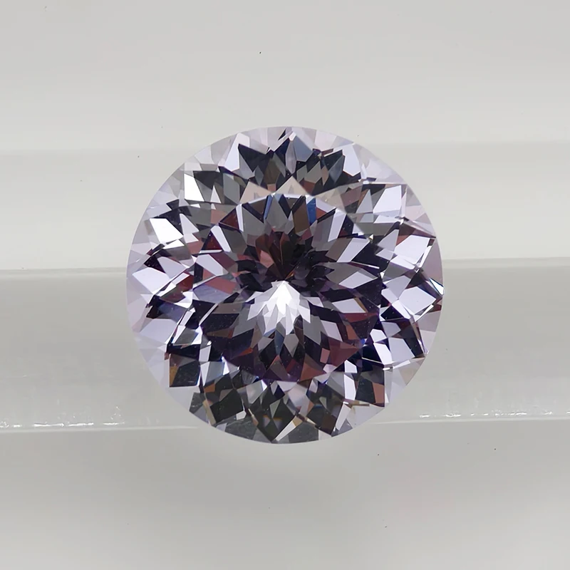 

Выращенный в лаборатории сапфир, чрезвычайно блестящее качество, круглая форма, драгоценный камень лавандового цвета для подвески, ювелирные изделия своими руками, сертификат на выбор