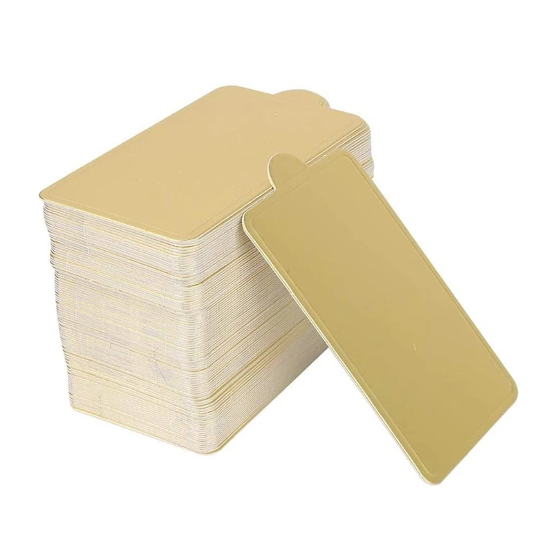 100 Slices Of Mousse Bottom Pad Cake Spacer 90X50mm Rectangular Baking Pastry Display Wedding Tray