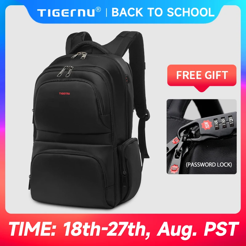Tigernu Zaini antifurto per uomo Zaino per laptop da 15 pollici Borsa da viaggio casual Zaino Zaino da uomo Zaino Mochilas Zaino