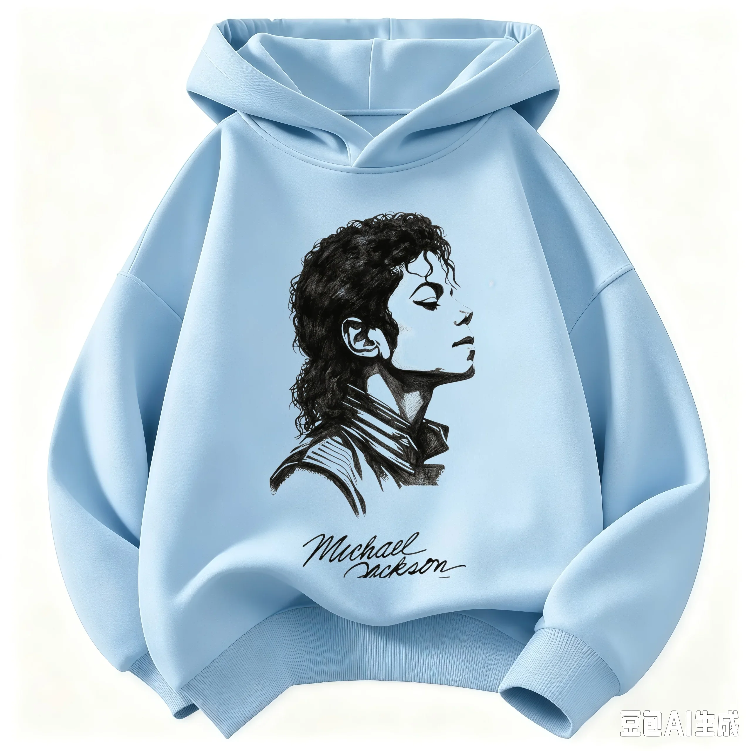 Neuer Kinder-Kapuzenpullover mit Michael-Jackson-Retro-Schriftzug-Druck, Pullover für Jungen und Mädchen, lässiger Vintage-Mode-Hoodie – Detail 17